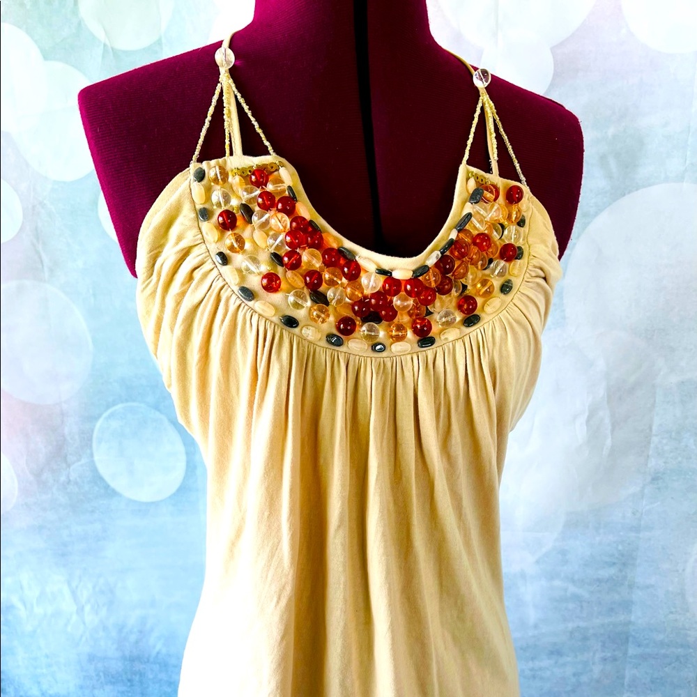 Newport News Embellished Halter Top XS